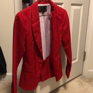 Red ambiance blazer